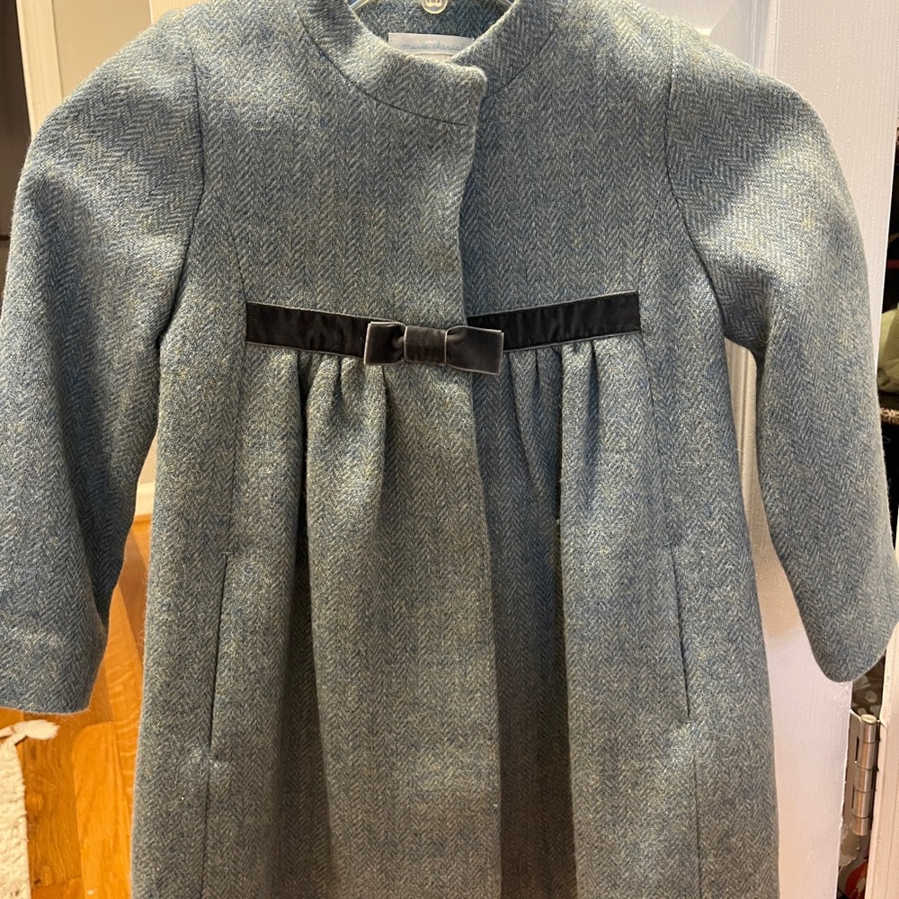 Marie Chantal Blue Pea Coat with Classic Design